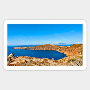 Off the Cliffs of Fira Sticker